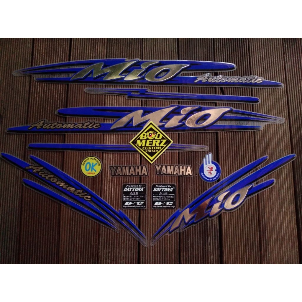 

striping mio bahan transparan superglossy mix chrome premium