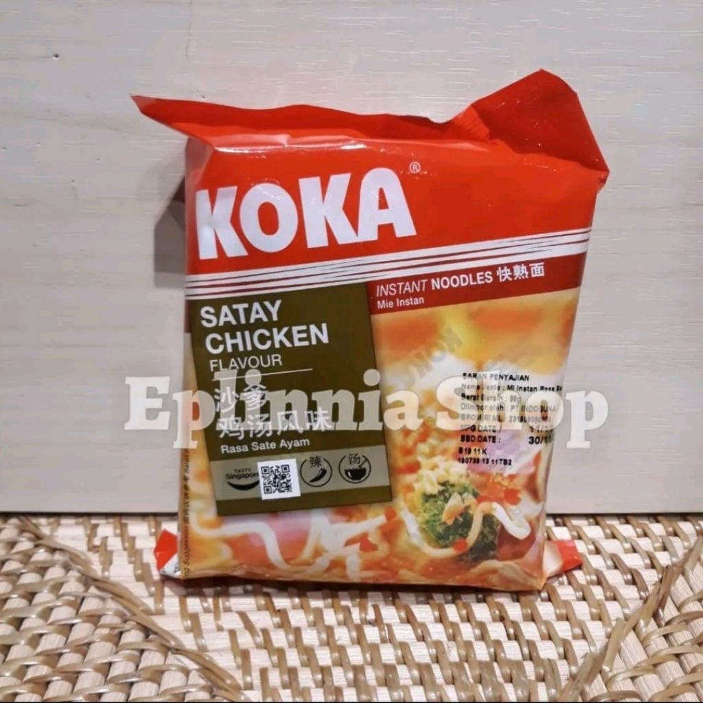 

Koka Satay Chicken Flavour Instan Noodles 85 gr - Koka Mie Instan