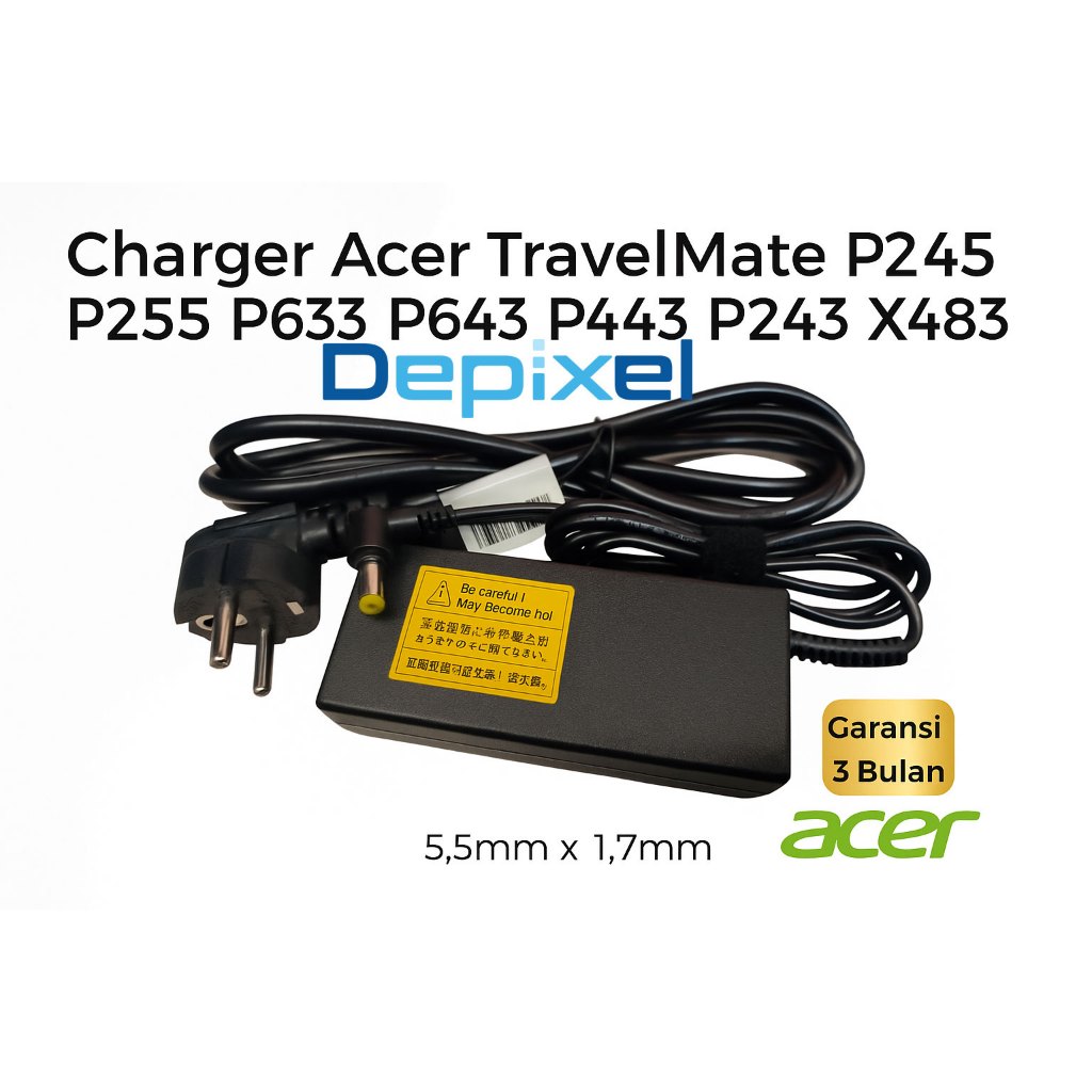 Adaptor Charger Acer TravelMate P245 P25