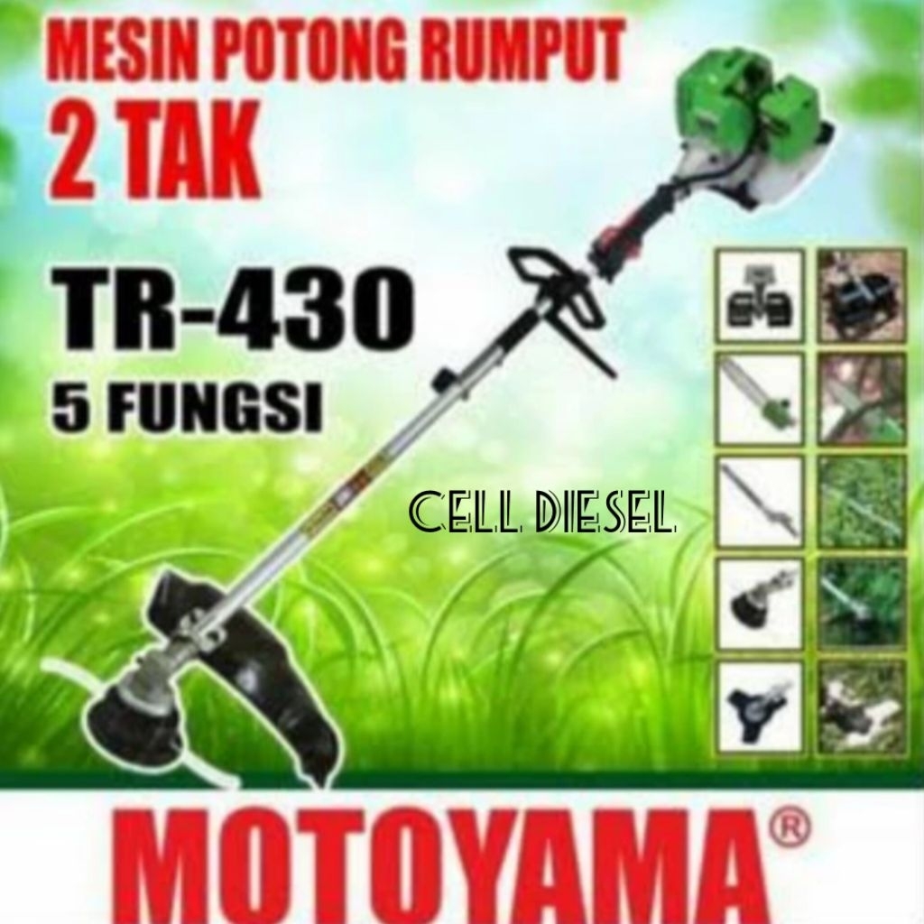 Mesin Potong Rumput MOTOYAMA TR 430 5 Fungsi