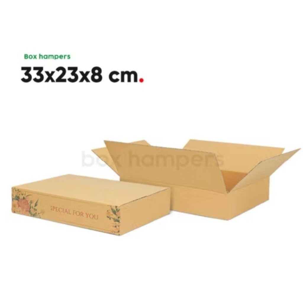 

Box Uk 33x23x8cm (BUCKET VOLUME 1 Kg) Karton(Hampers/Bucket/Kado