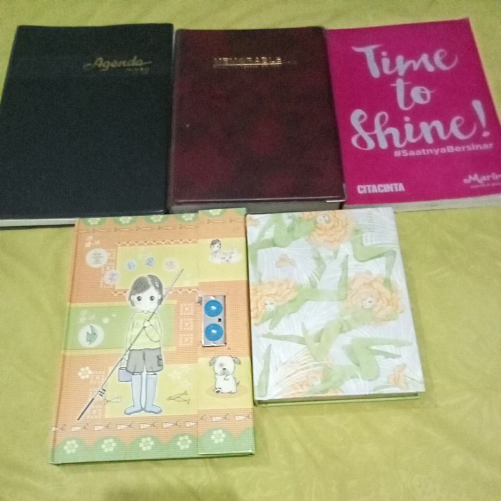 

preloved Agenda Diary Buku notes vintage lucu