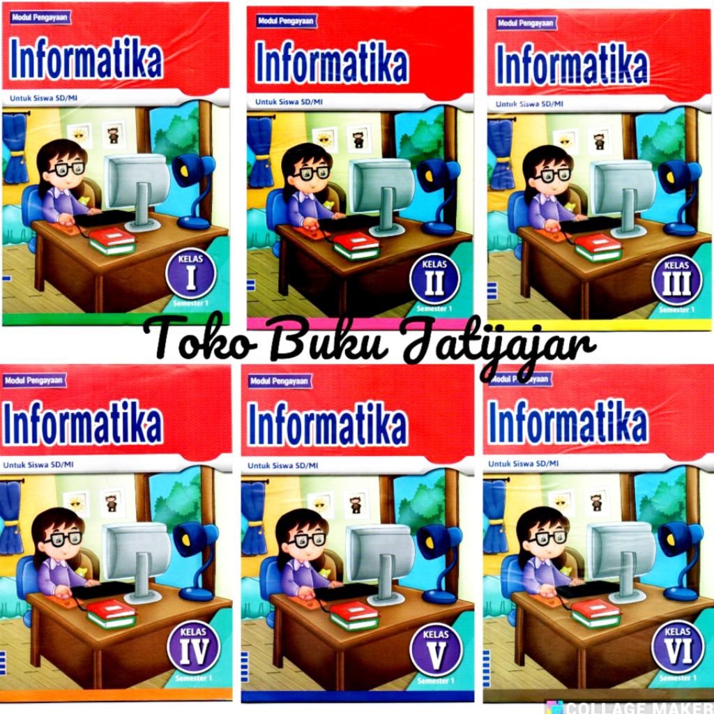LKS INFORMATIKA KELAS 1 SAMPAI 6 SD SEMESTER 1 CV ARYA DUTA