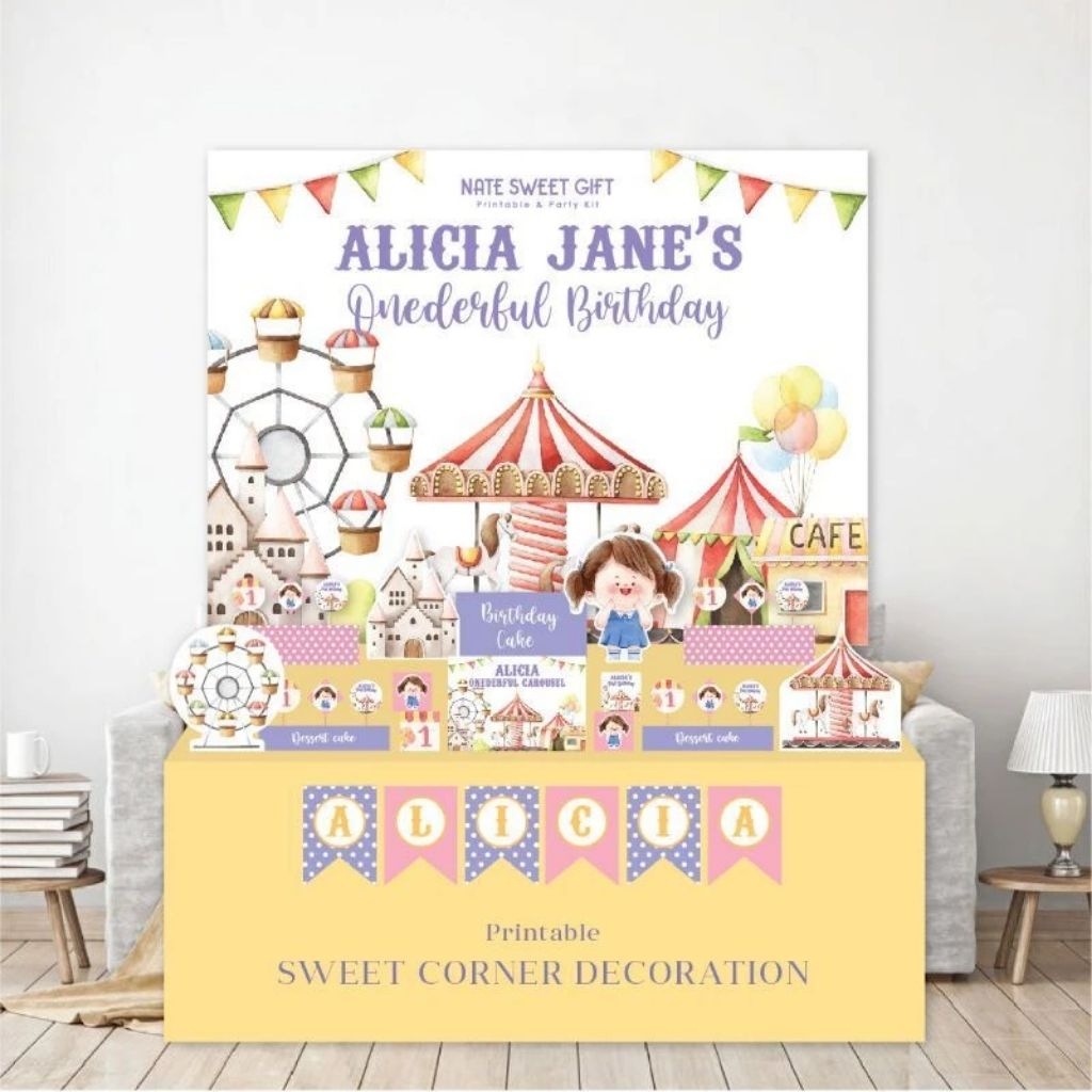 

DIY Dekor Sweet Corner GIRL Birthday Decoration