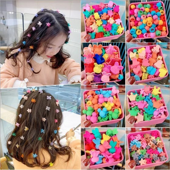 10 PCS- JEPIT RAMBUT ANAK PEREMPUAN KOREA /JEPIT RAMBUT MINI KECIL KOREA / JEDAI RAMBUT ANAK KOREA P