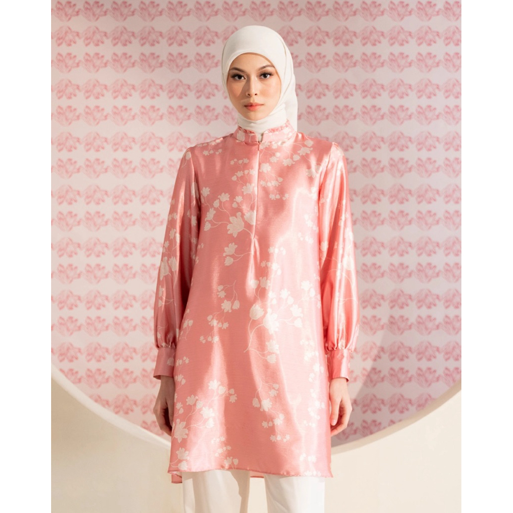 MUDA OFFICIAL Tunic Motif Patern Silk Mariora Tunic Muda Lampung