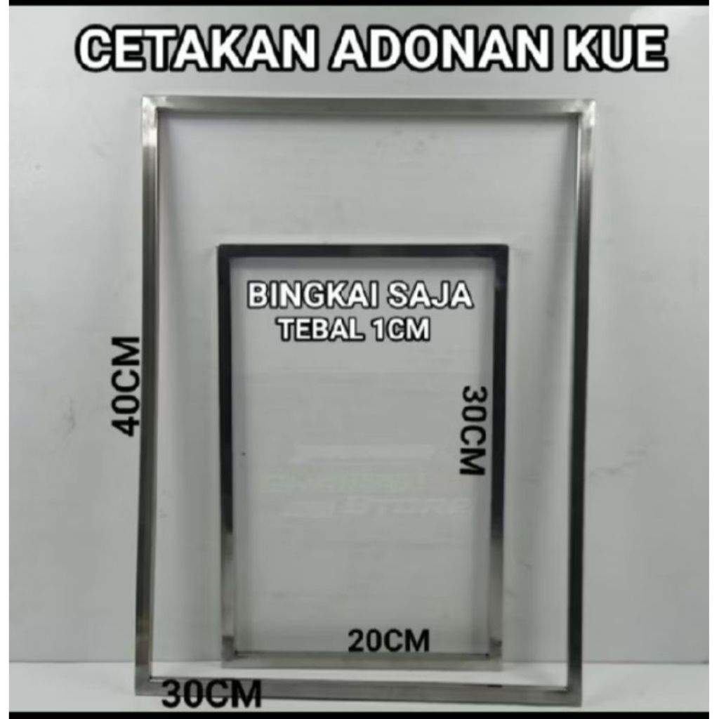 bingkai kue kering perata adonan/bingkai kue kering stainless