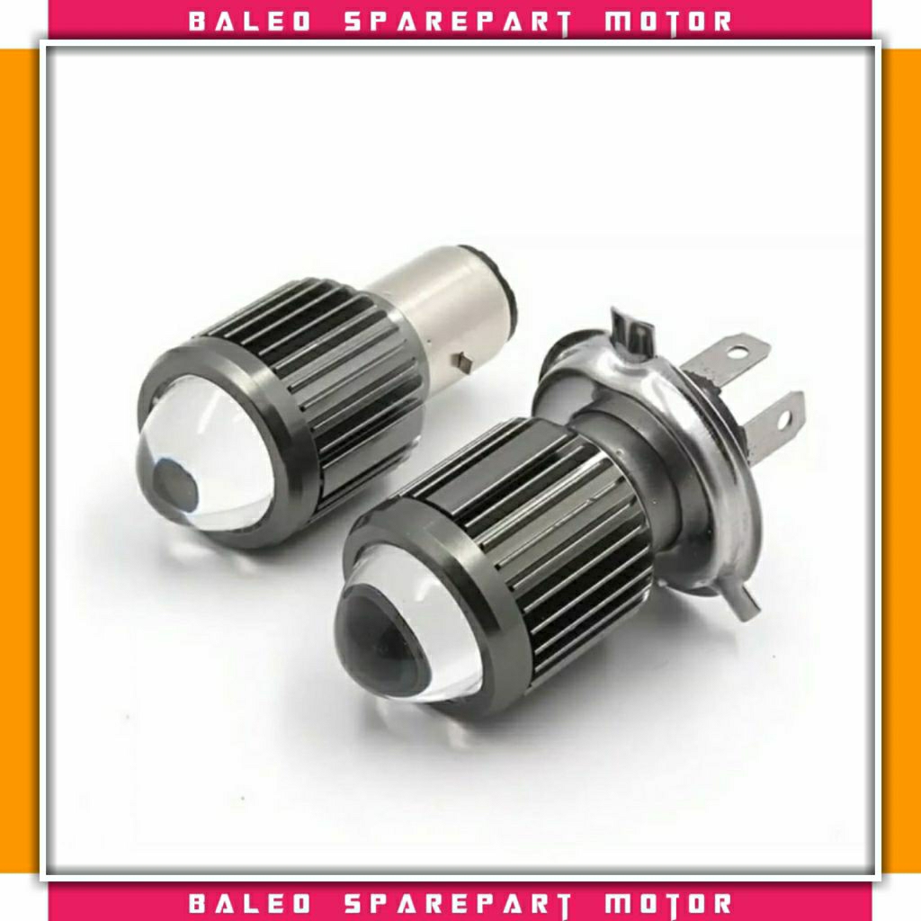 PROMO LAMPU LED H4 H6 LASER BHOLAM DEPAN UTAMA MOTOR LED LASER H4 H6