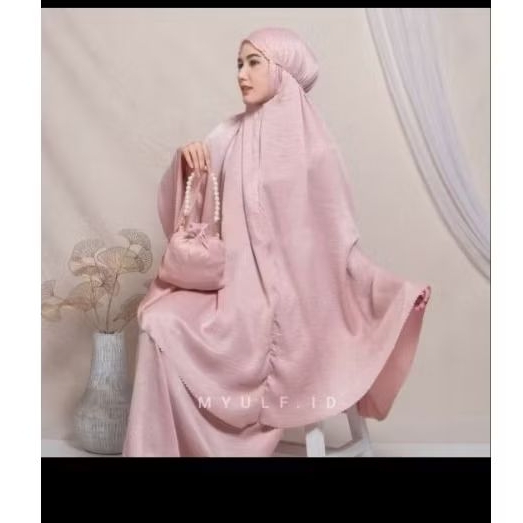 Mukena Silk santorini premium