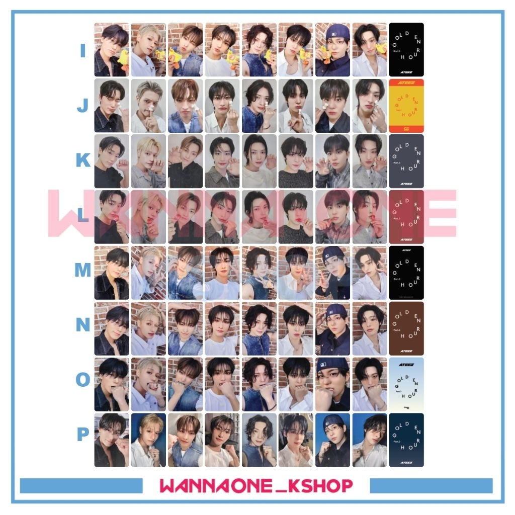 photocard Ateez Golden Hour part 3 pob