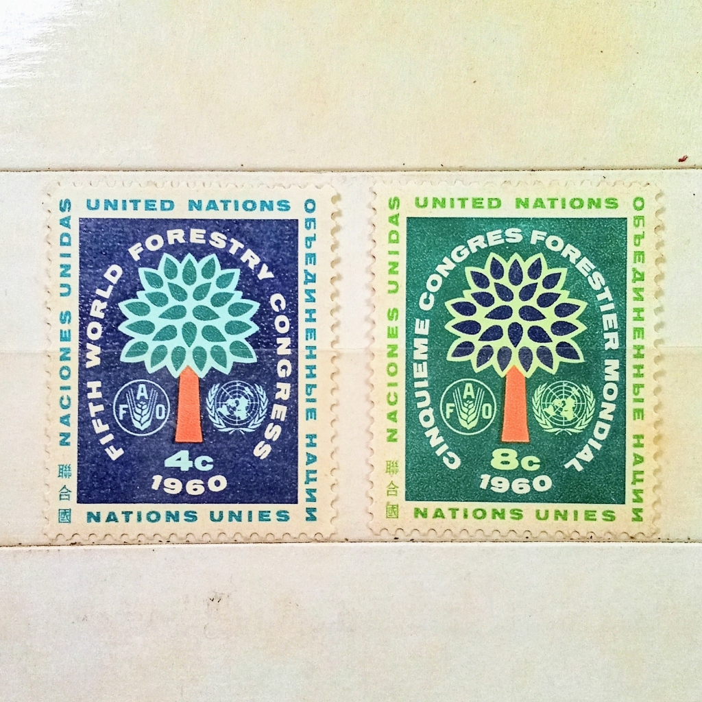 

Prangko Koleksi Filateli United Nations 1960 Fifth World Forestry Congress
