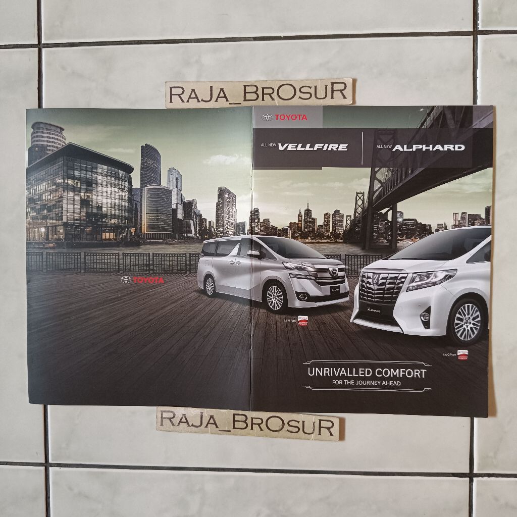 Poster brosur booklet Toyota New Alphard Toyota New Vellfire 2015-2018