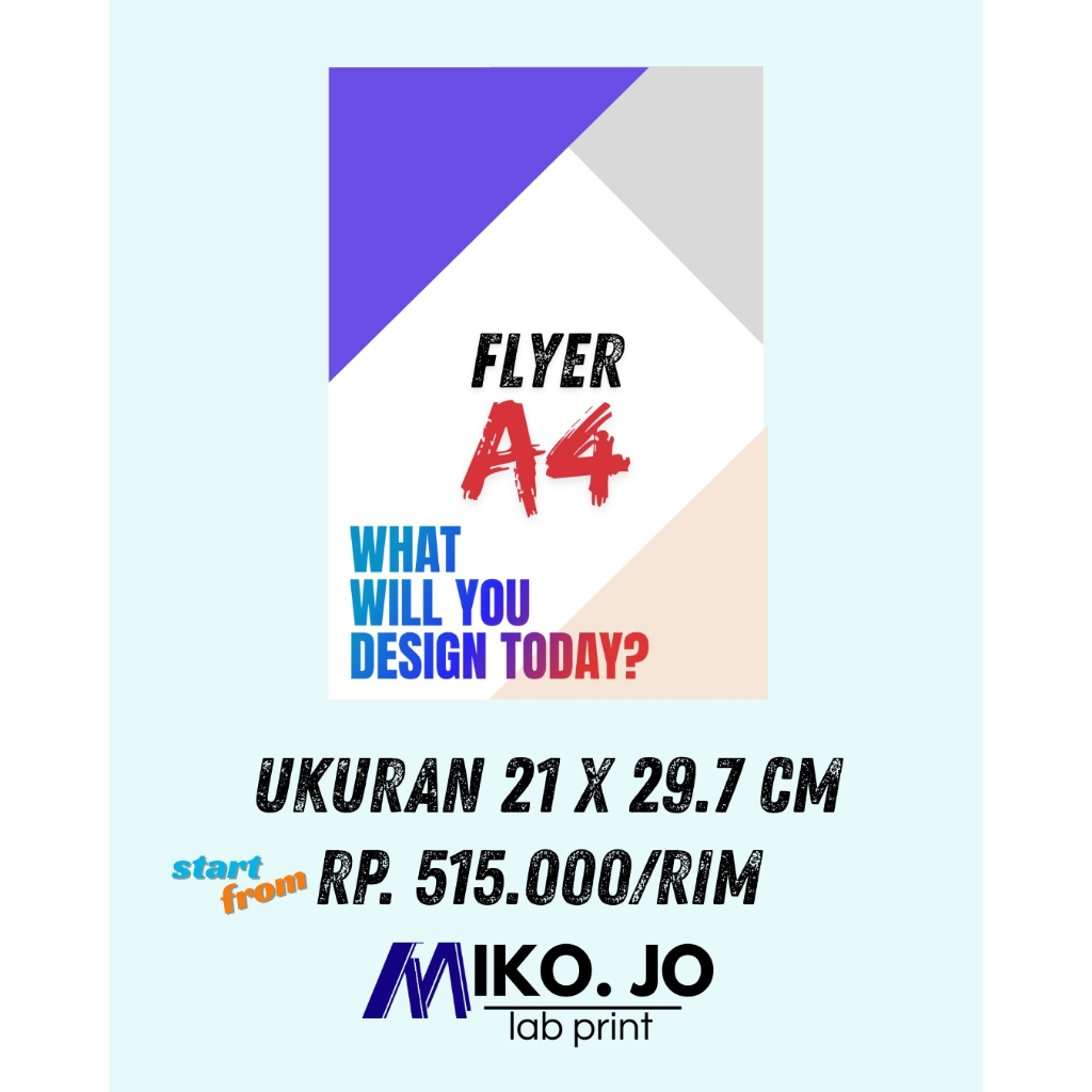 

Cetak Brosur / Flyer ukuran A4