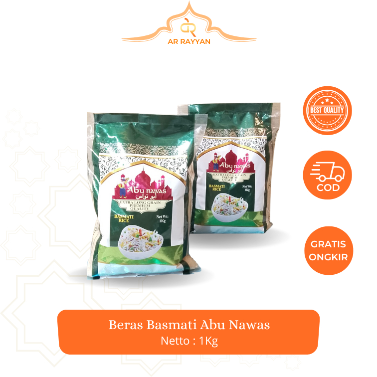 

ABUNAWAS EXTRALONG GRAIN BASMATI 1KG / BERAS BASMATI