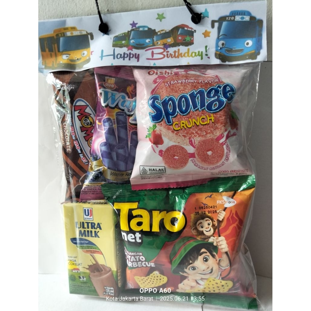 

Snack Bingkisan sovenir Ulangtahun