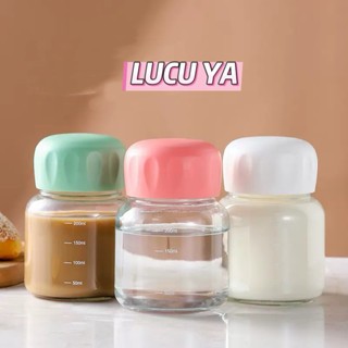 BOTOL MINUM KACA MINI TEMPAT AIR SUSU JUS//MINUM JUS