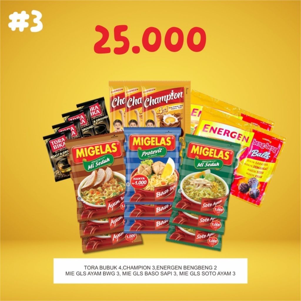 

Pahe 3 / paket hidangan / paket sembako / paket hampers /paket syukuran