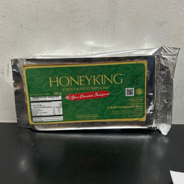 

Honeyking Cokelat Compound Dark Hitam 250gr