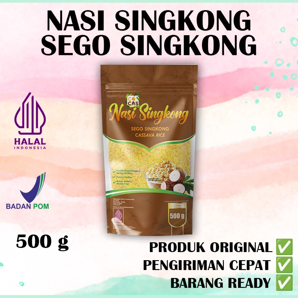 

Sego Singkong Nasi Singkong Co Cas Gita 500gr kemasan Baru