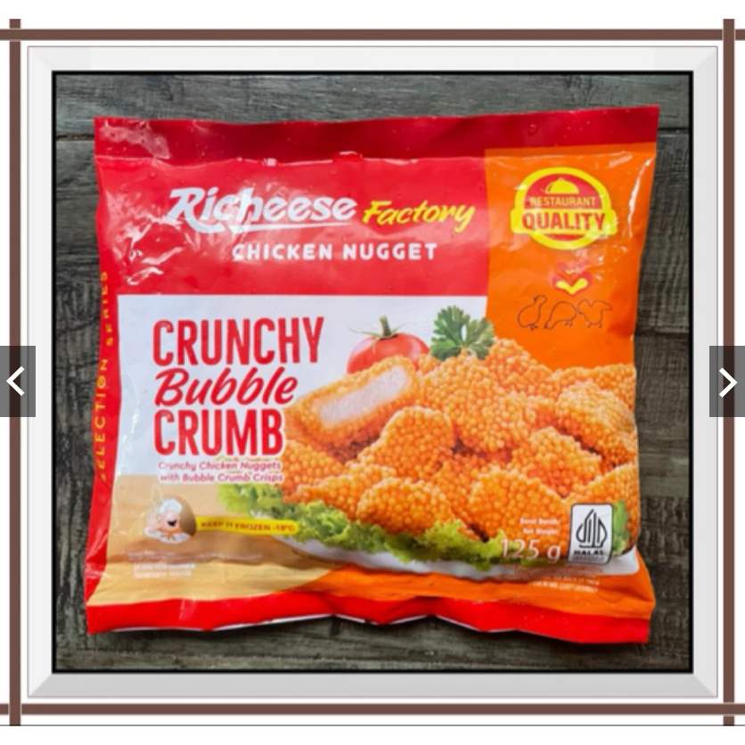 

RICHEESE CHICKEN NUGGET BUBBLE CRUMB 125 GR