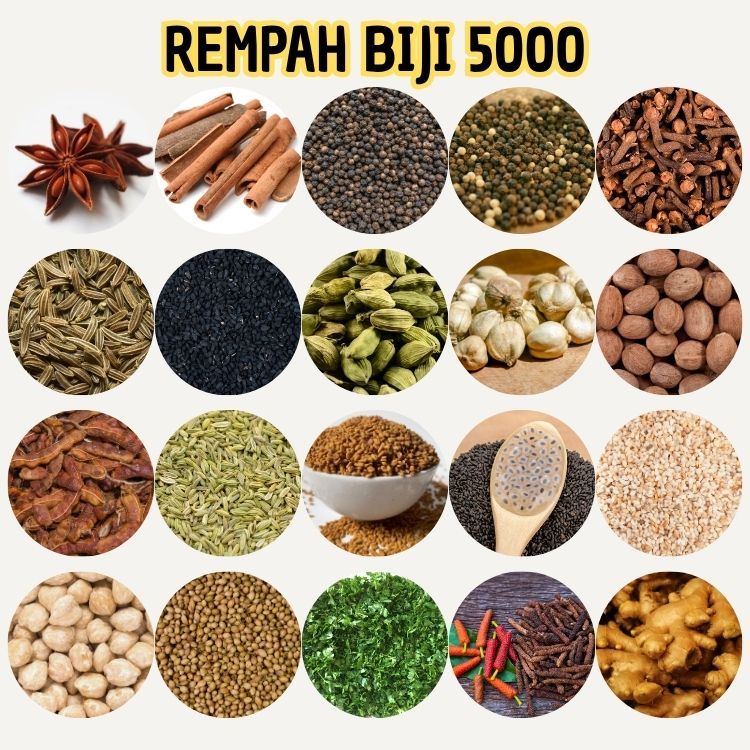 

BUMBU REMPAH BUMBU DAPUR REMPAH REMPAH LENGKAP - MERICA,KEMIRI, KETUMBAR,JINTAN,BIJI PALA,PEKAK LAWANG, KAPULAGA, JINTAN, ADAS, LADA HITAM, CENGKEH DLL