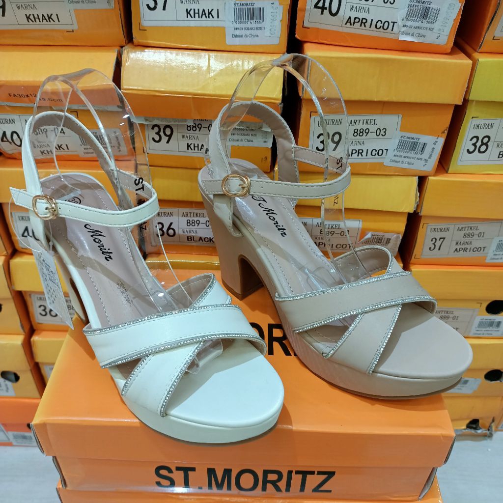 sandal wanita heels 10cm ST.MORITZ original matahari