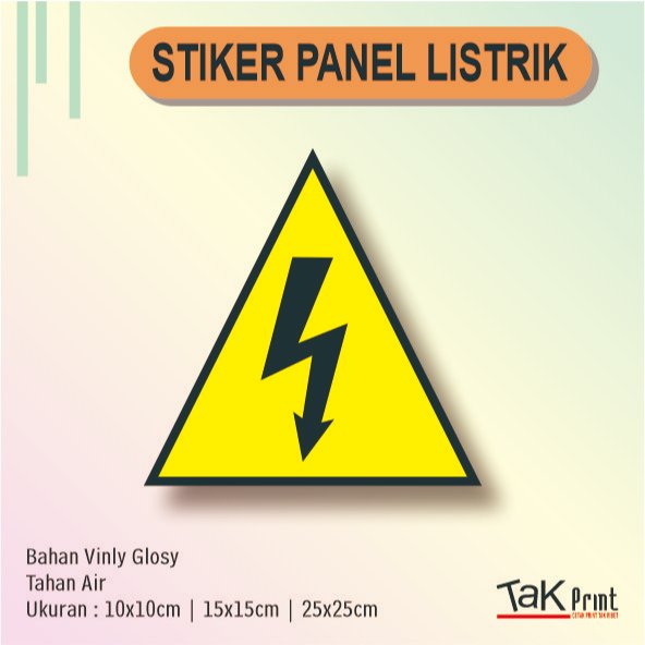 

Stiker Panel Listrik Tegangan Tinggi Bahan Vinyl