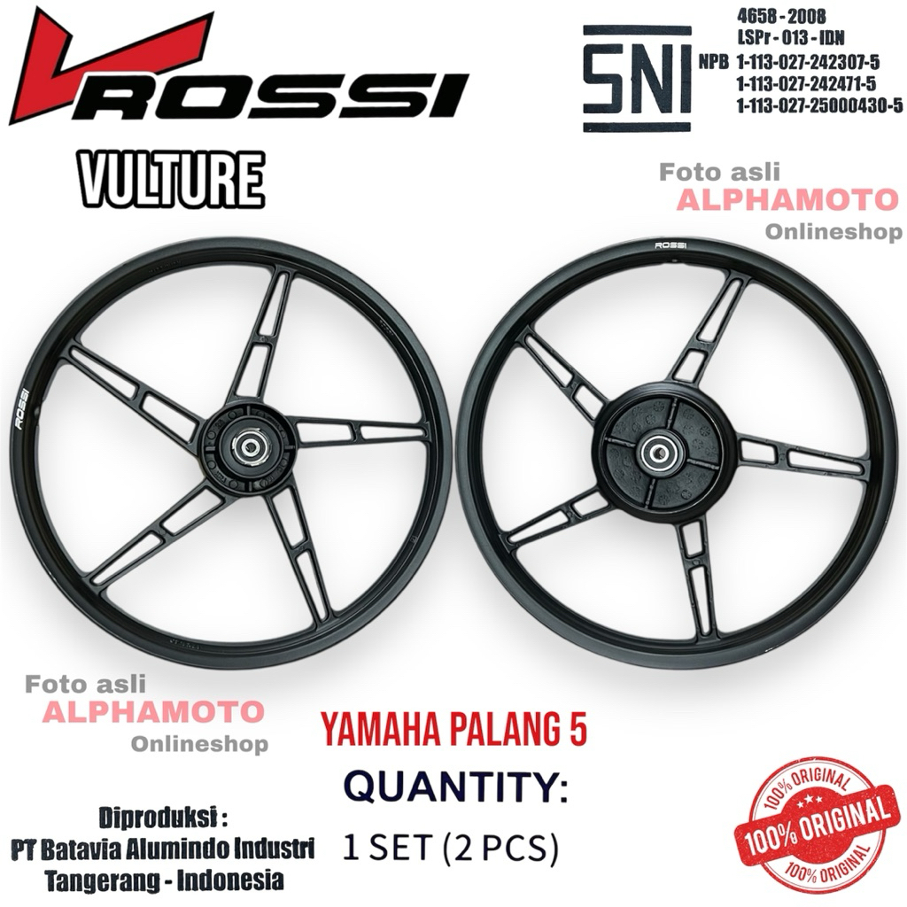 VELG RACING ROSSI JUPITER MX JUPITER Z VEGA R NEW OLD BURHAN FIZR FI Z1 FORCE CW CRYPTON KRIPTON VEL