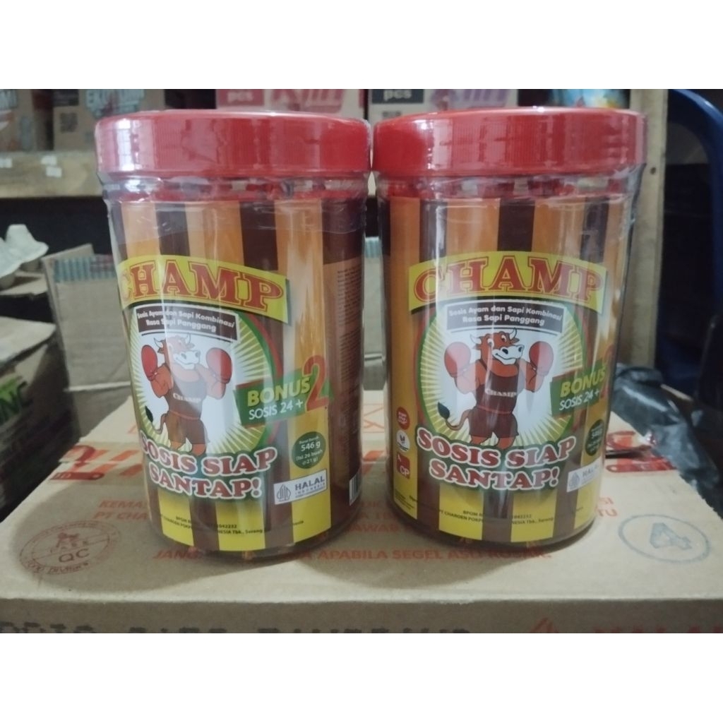 

Sosis sapi champ isi 26 pcs 1 toples