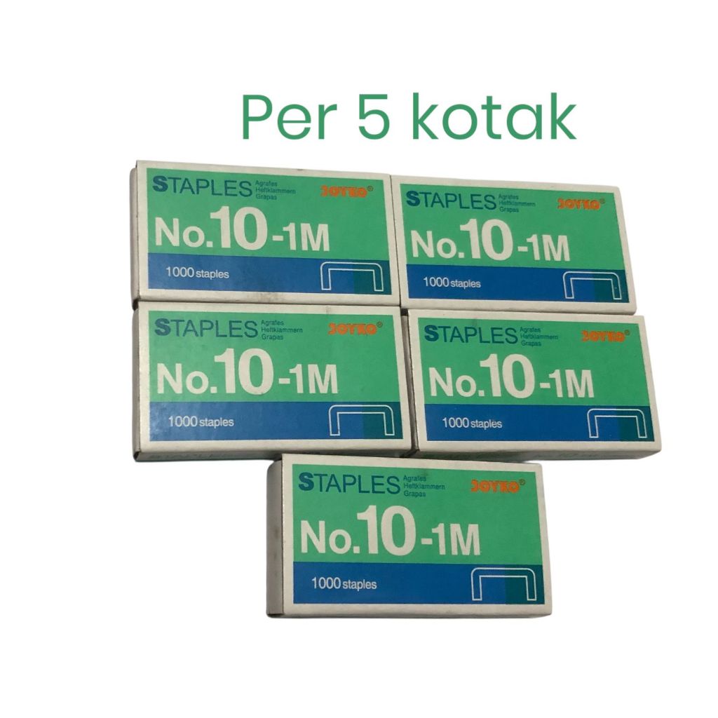 

Isi Stapler / Staples No. 10 Joyko (5 Kotak)