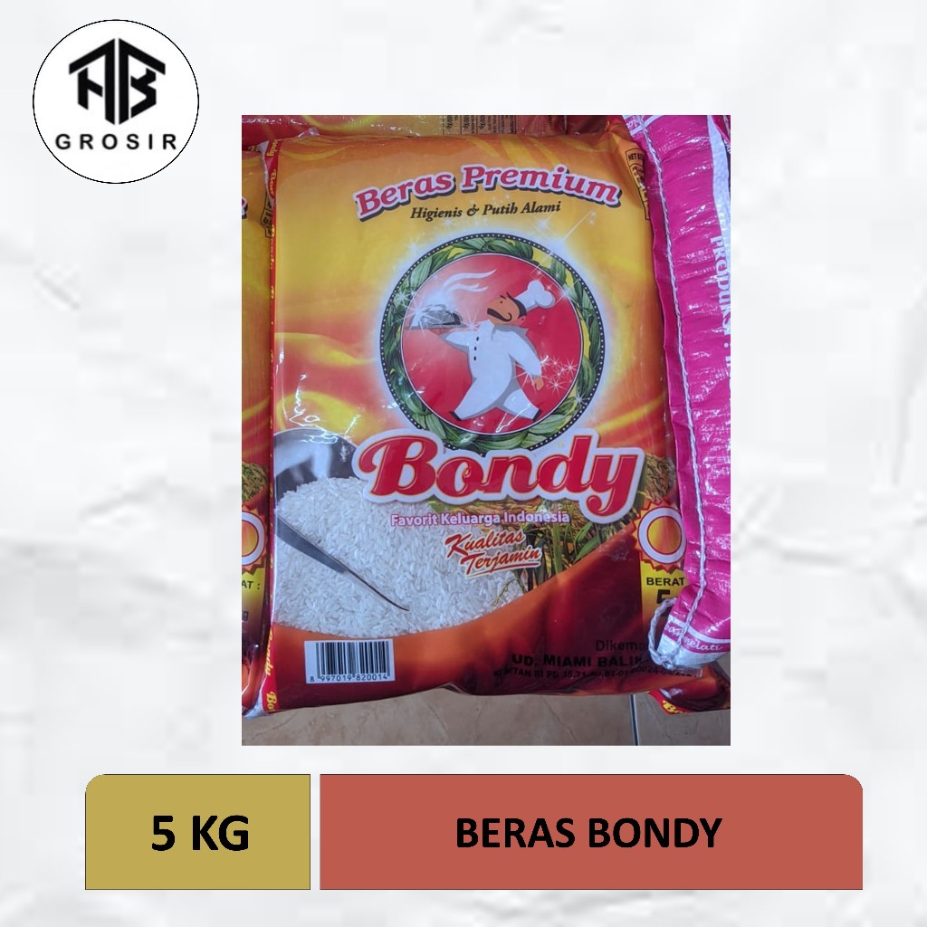

Beras Premium Bondy 5 Kg Lokal