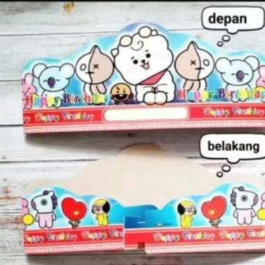 

kertas kado kpop kprea uk 50 x60 cm/ cake topper kie ulang tahun