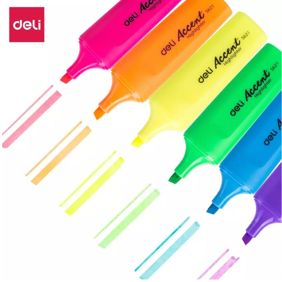 

Stabilo / Highlighter DELI Accent S621 - 6 Pilihan Warna