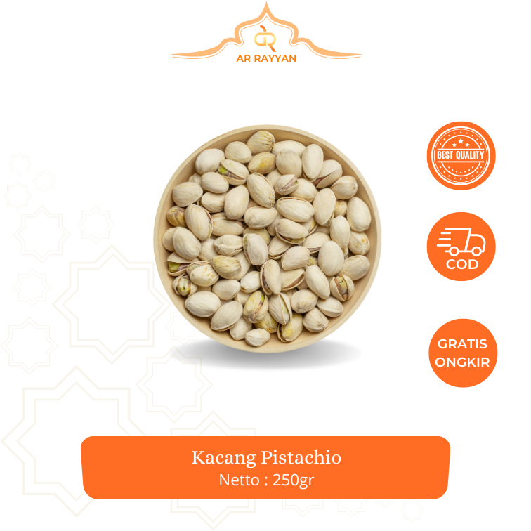 

Kacang Pistachio Roasted Premium 250 gr / Kacang Fustuk Arab Original