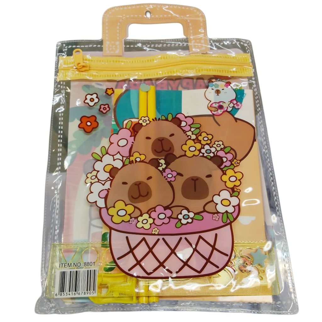 

Stationary Paket Set Alat Tulis Anak Tas Zipper Set 6in1