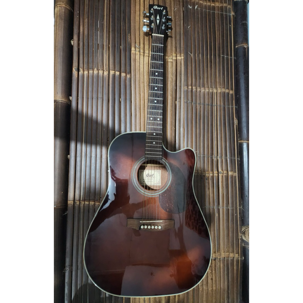 Gitar Akustik Elektrik - Cort MR500E BR Brown