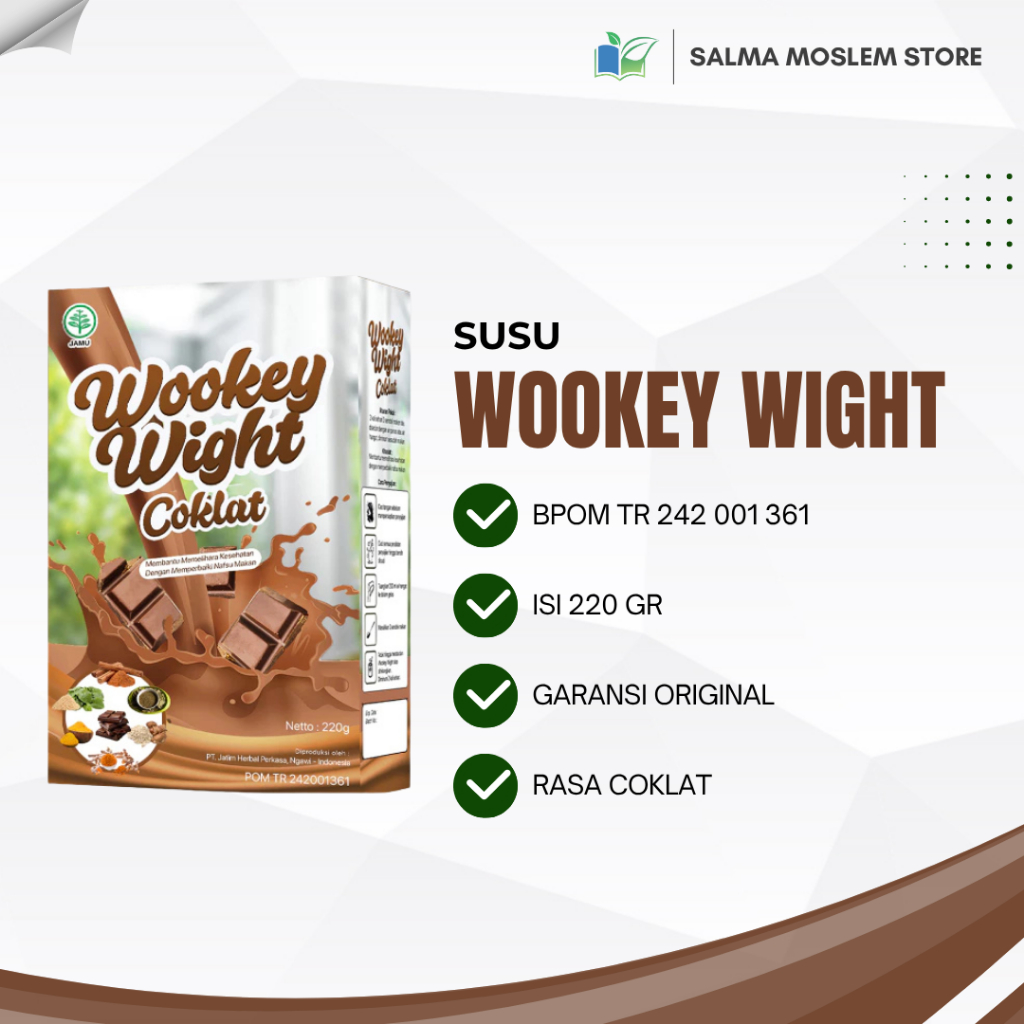 

Wookey Weight 220gr Rasa Coklat - Susu Penambah Berat Badan Original