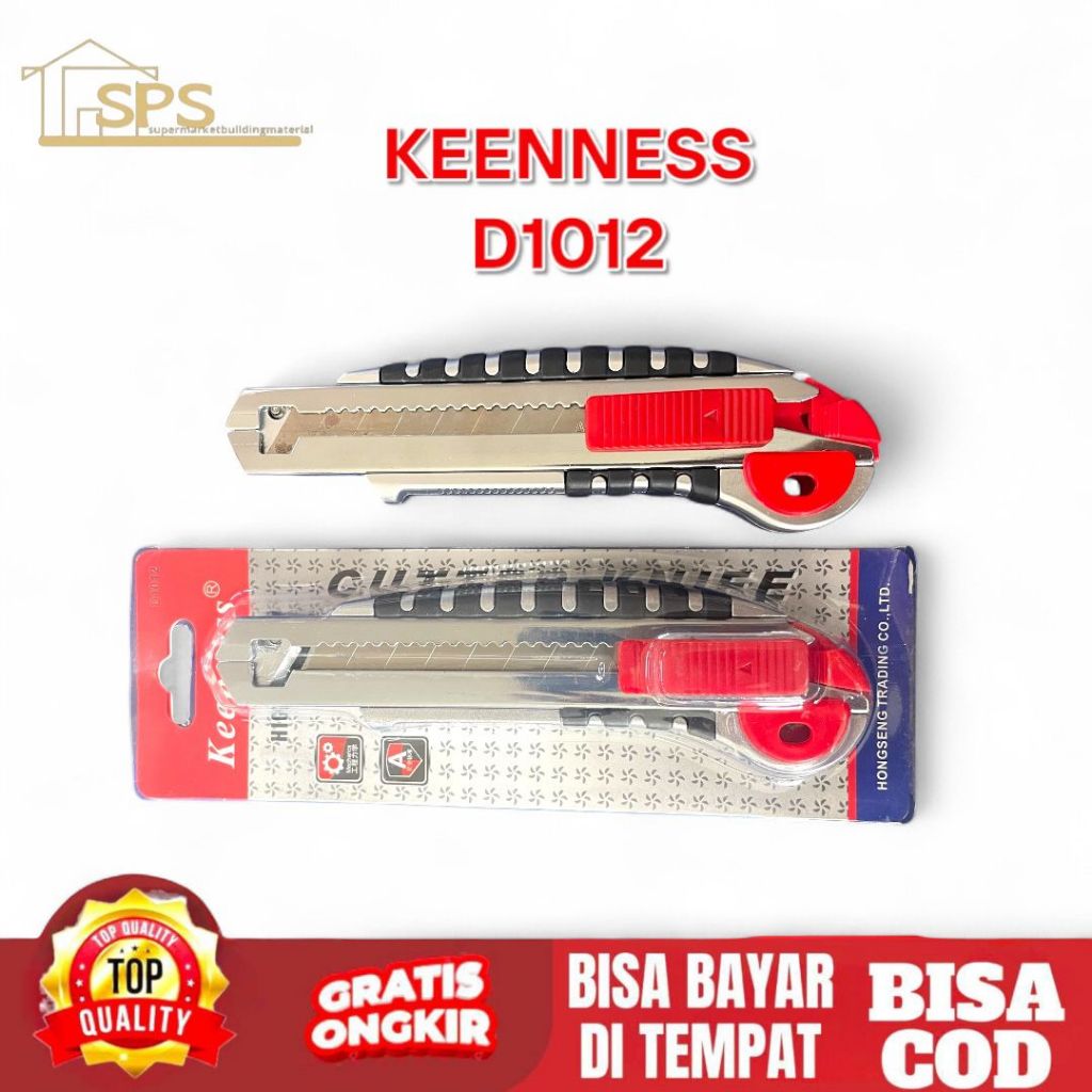 

PISAU CUTTER KEENNESS KATER LAPIS KARET DIDALAM ISI 5PCS 18MM