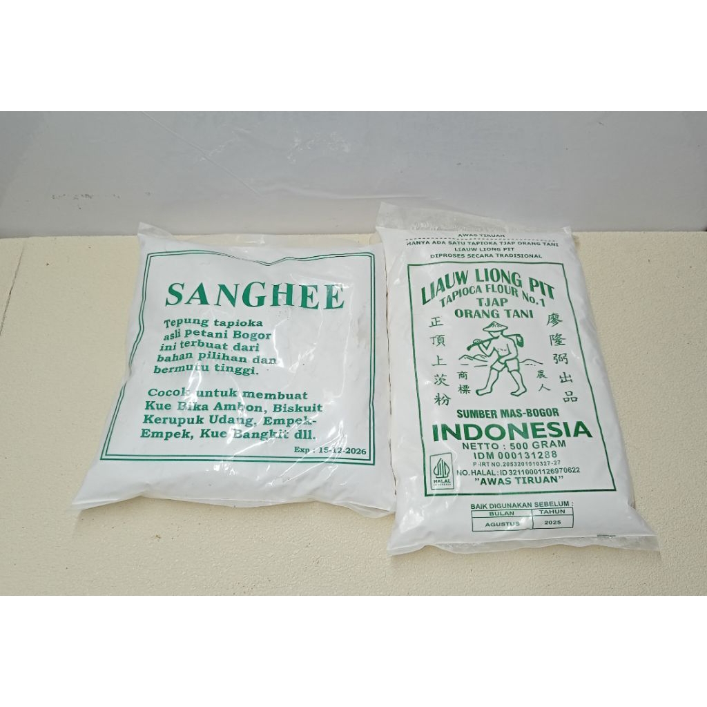 

Tepung Sanghee/Tepung Tapioka Cap Orang Tani 500gram
