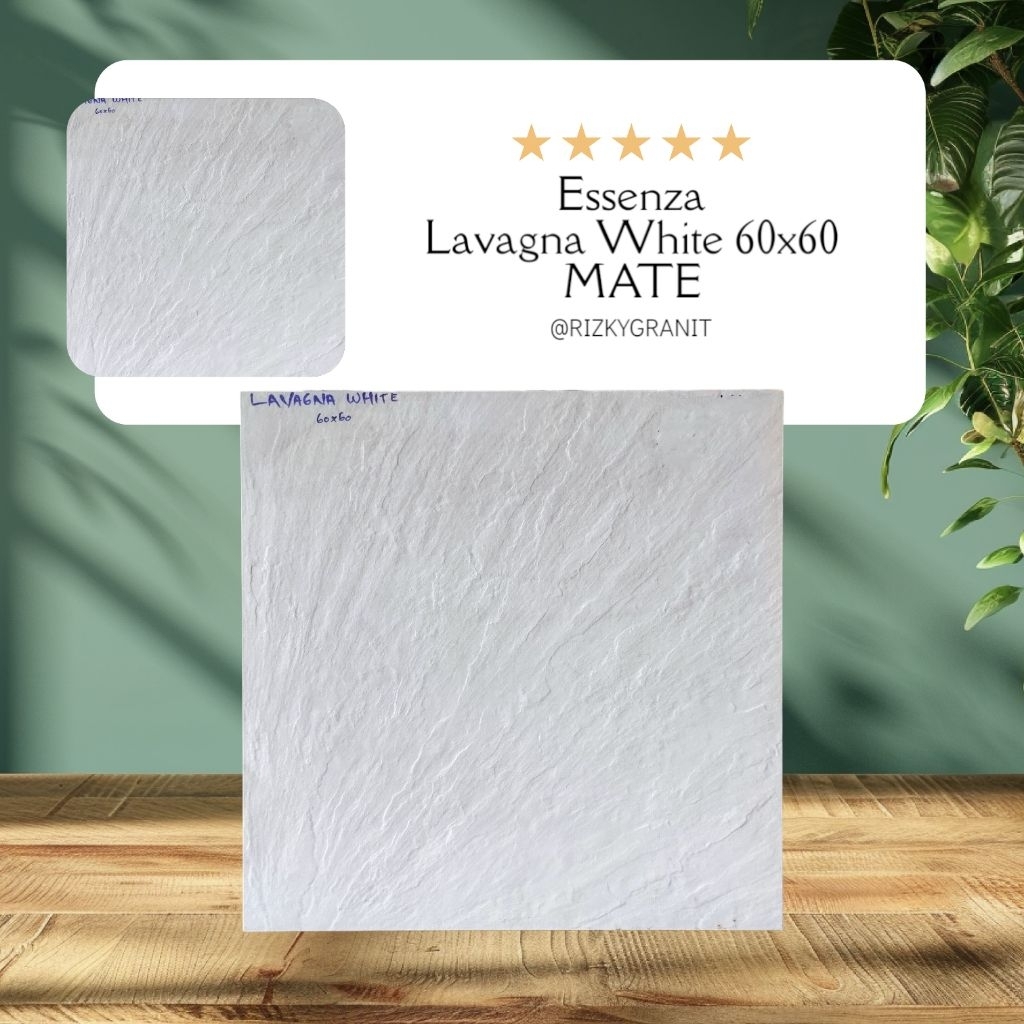 Granit Lantai 60x60 Essenza Lavagna White