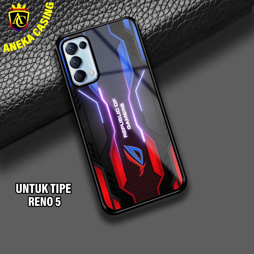 Case  OPPO RENO 5 Hardcase Glossy casing Hp OPPO RENO 5 Terbaru [Motif - MOTIF 41] - Aneka Case Meng
