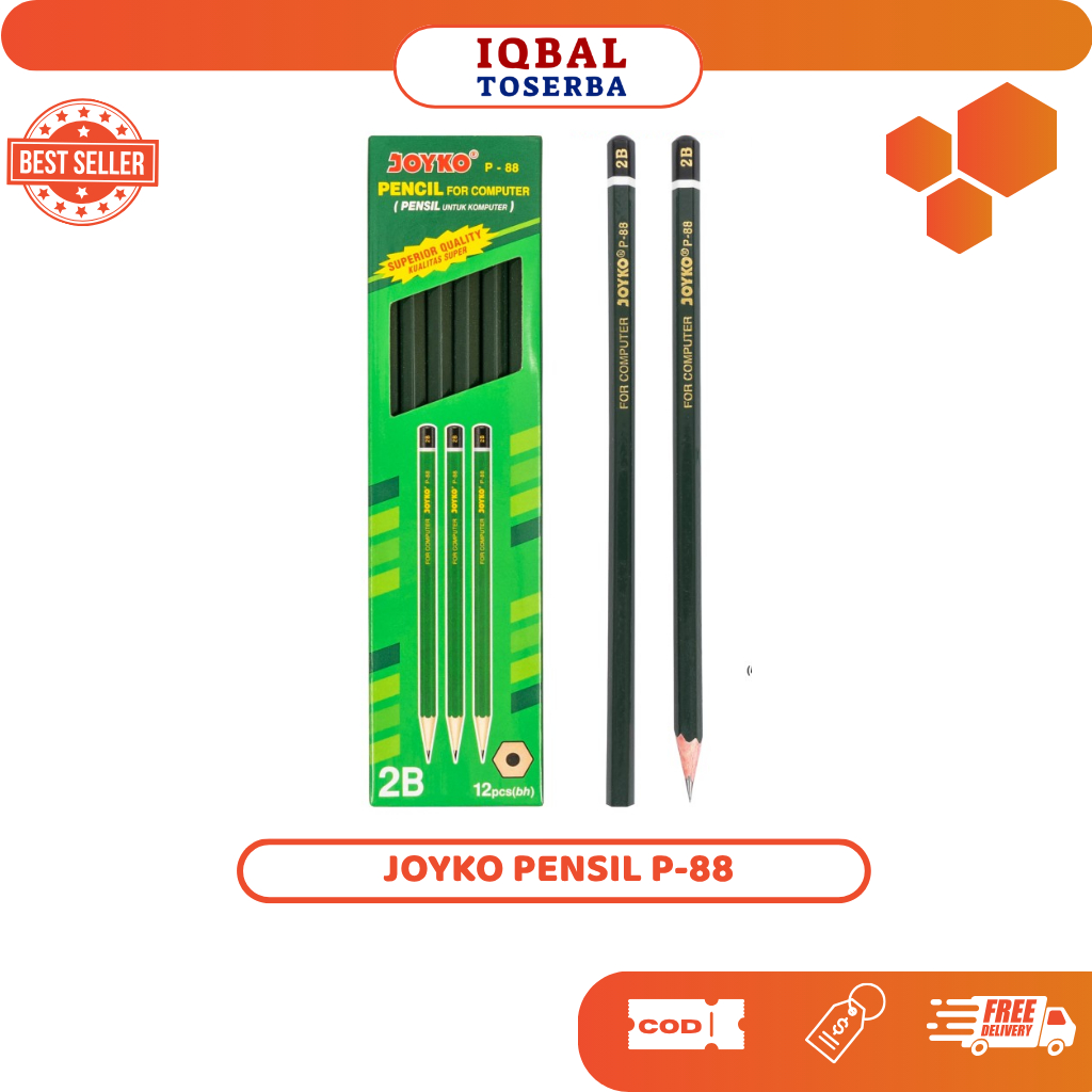

Pensil Joyko 2B isi P-88 / Pensil Best Seller 1Pcs