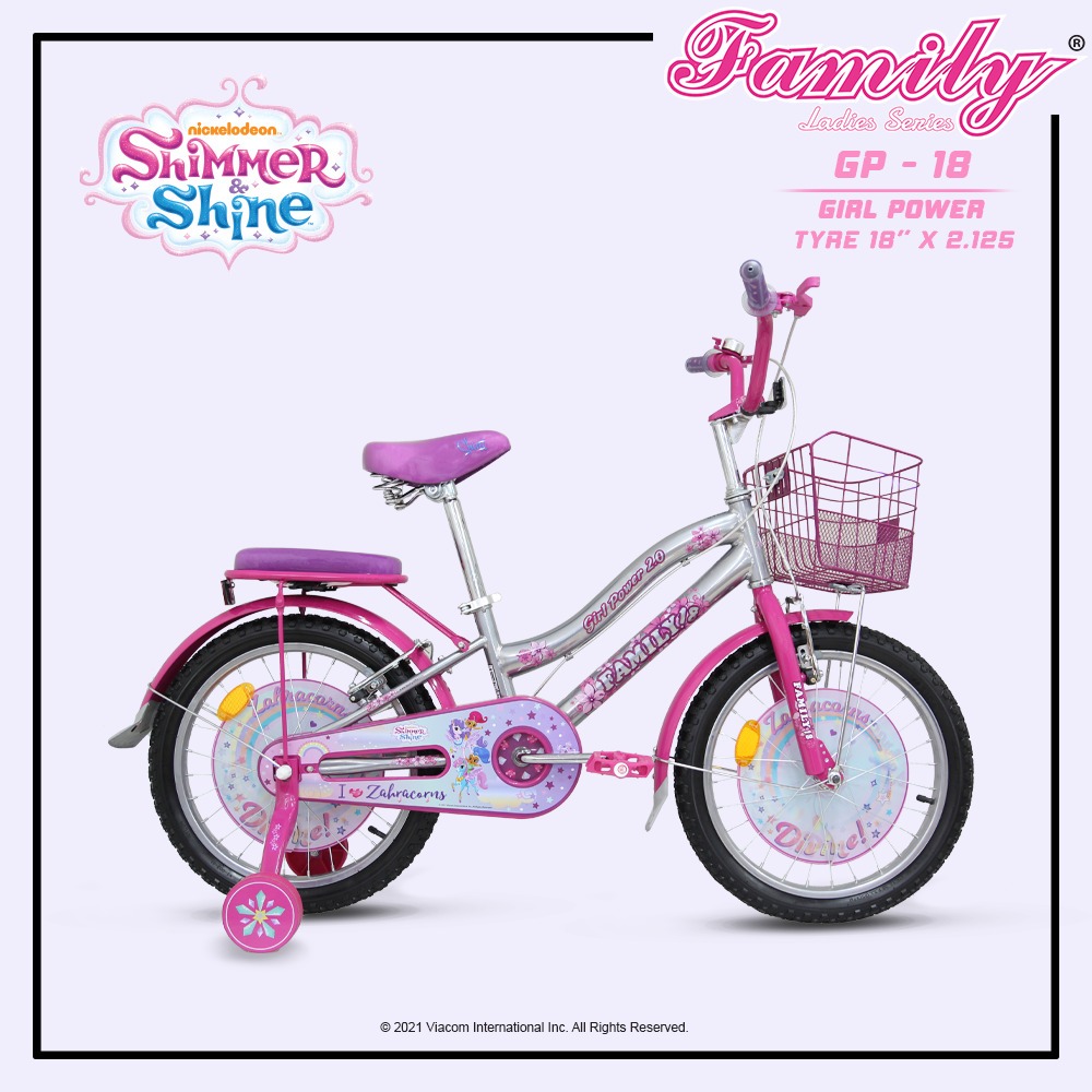 Sepeda Anak Roda Dua Family Mini Girl Power 12 inch dan 18 inch