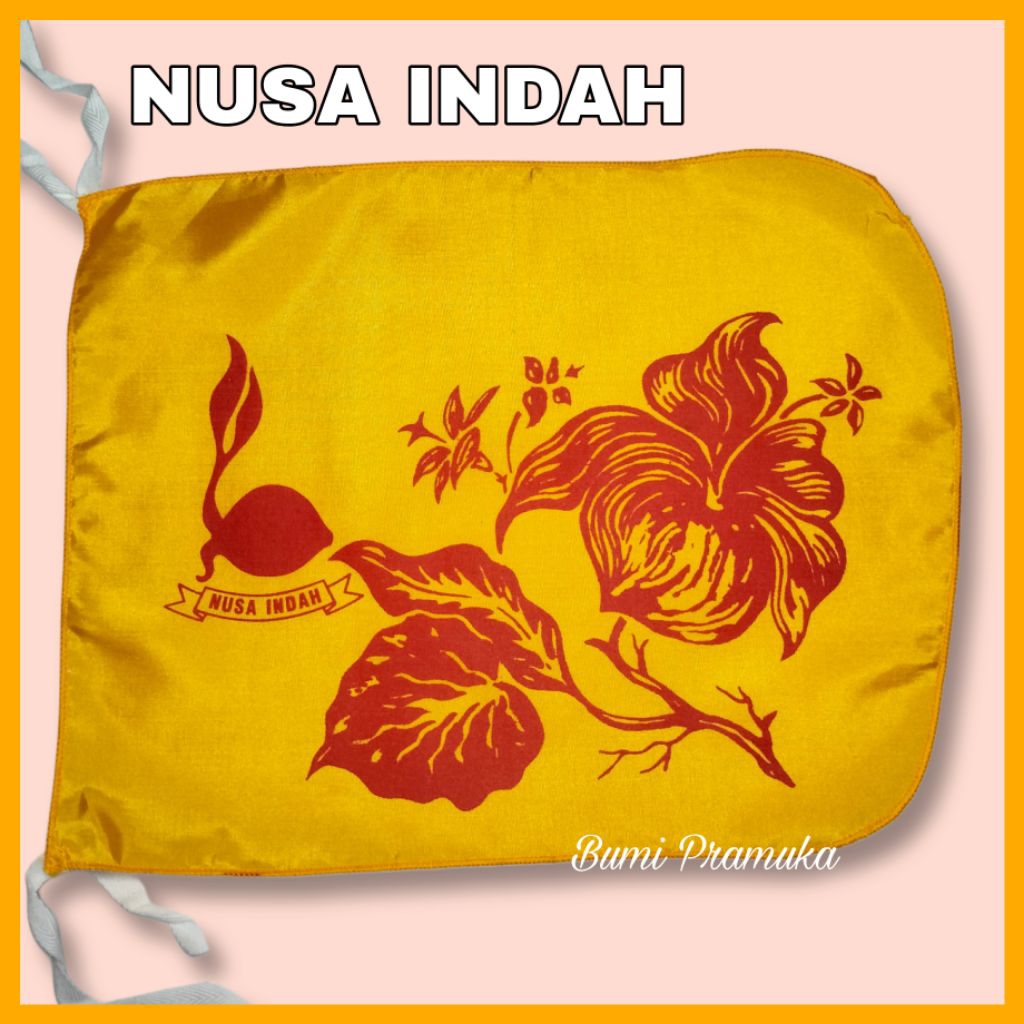 Bendera regu pramuka putri bunga nusa indah Bendera regu nusa indah