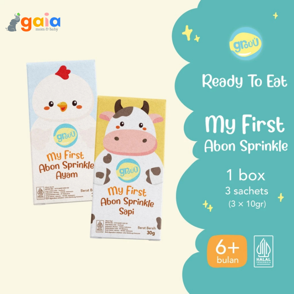 

Grouu Sprinkle Abon 30gr 3 sachets | Abon Mpasi & Anak