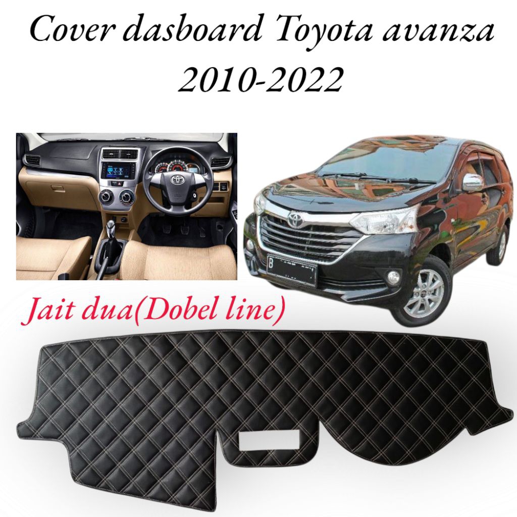 cover alas dashbor toyota avanza 2010-2022,aksesoris interior dasbor bahah kulit lapis busa