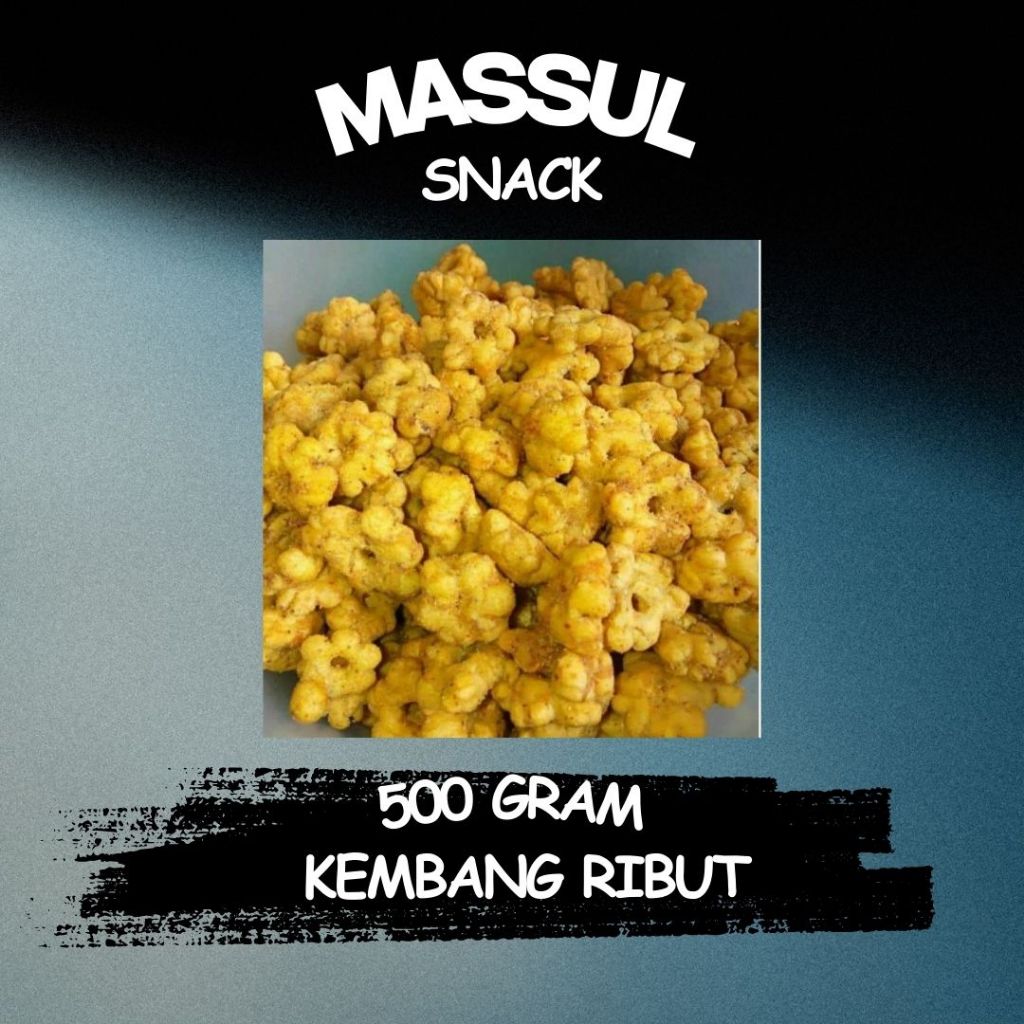 

[500 gram] Bunga Sakura Kembang Ribut Ajisan Snack