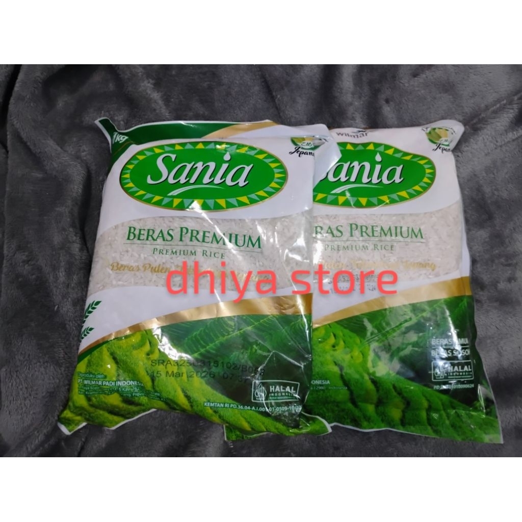 

BERAS PREMIUM SANIA 1 KG KEMASAN PABRIK