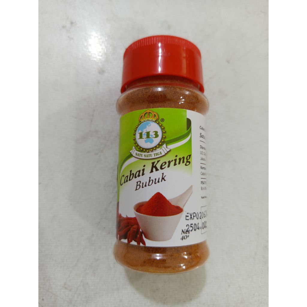 

JELITA cabai kering bbuk 40gram