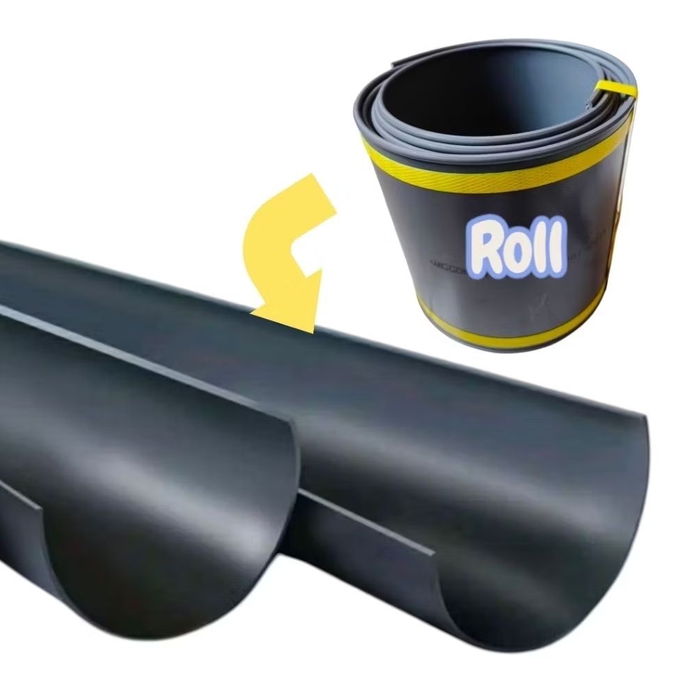 Talang Air PVC RG 6" Talang Pipa Setengah Lingkaran